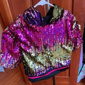 Girls costume hooded top